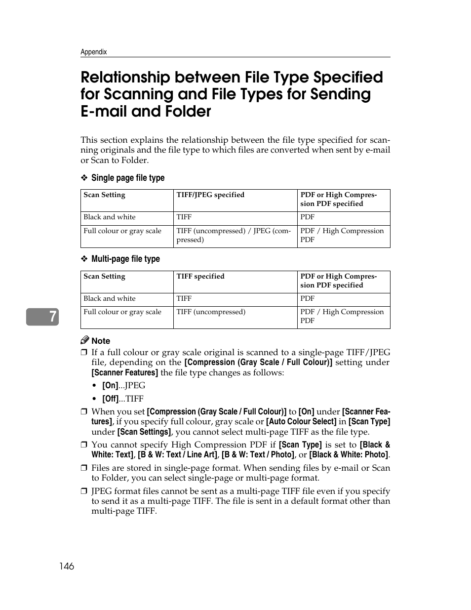 For sending e-mail and folder | Ricoh Aficio MP 9000 User Manual | Page 154 / 168