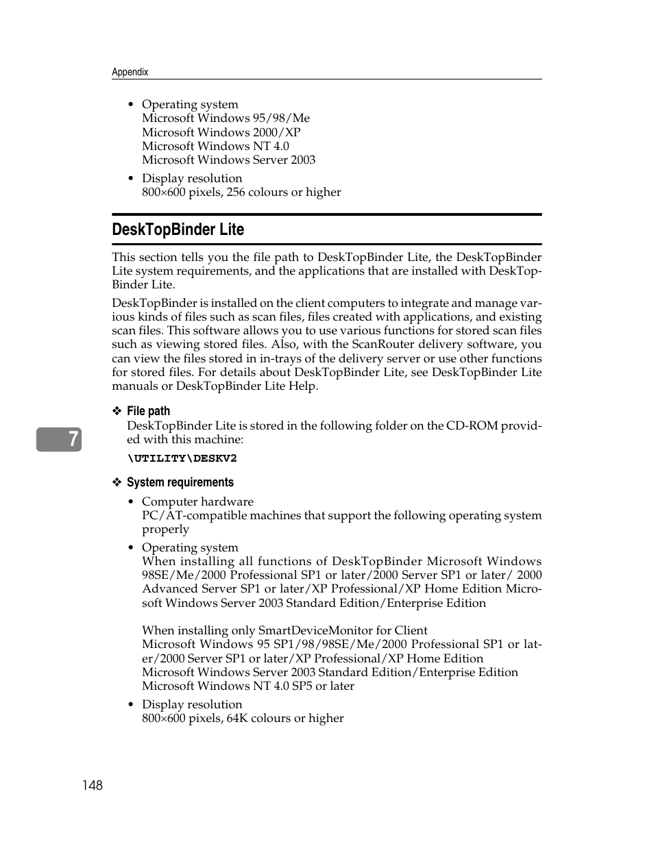 Desktopbinder lite | Ricoh Aficio MP 9000 User Manual | Page 156 / 168