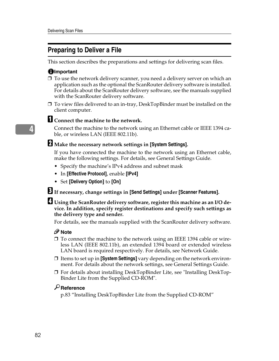 Preparing to deliver a file | Ricoh Aficio MP 9000 User Manual | Page 90 / 168