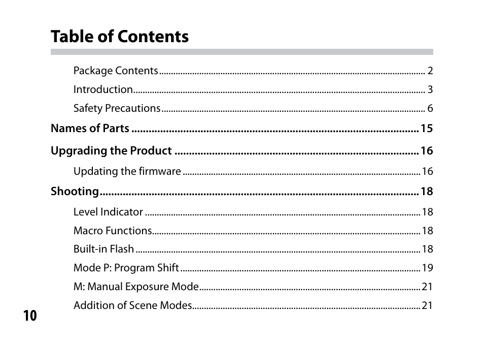 Ricoh Lens A16 User Manual | Page 10 / 64