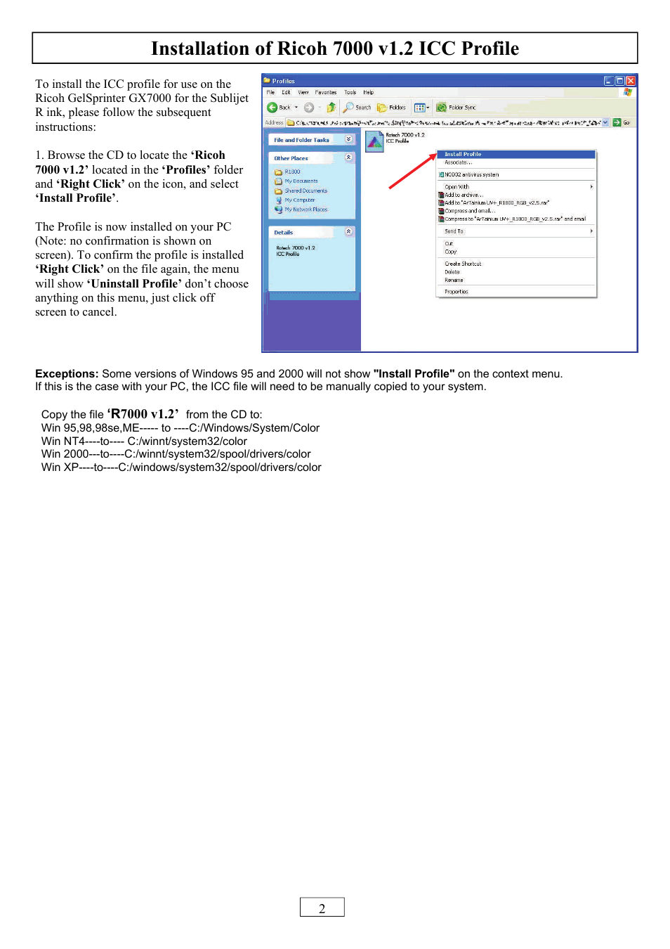 Ricoh GX7000 User Manual | Page 2 / 8
