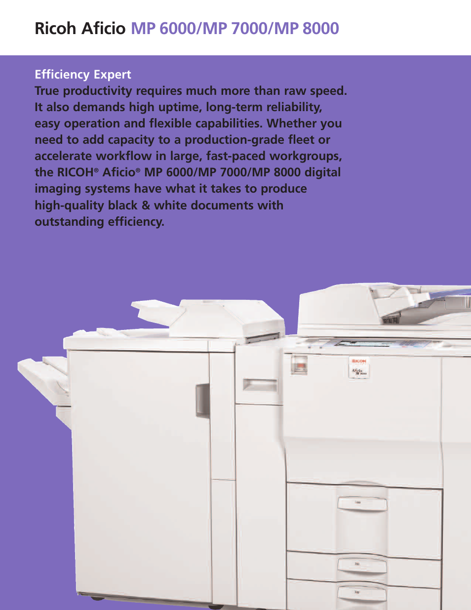 Ricoh Aficio MP 7000 User Manual | Page 2 / 6