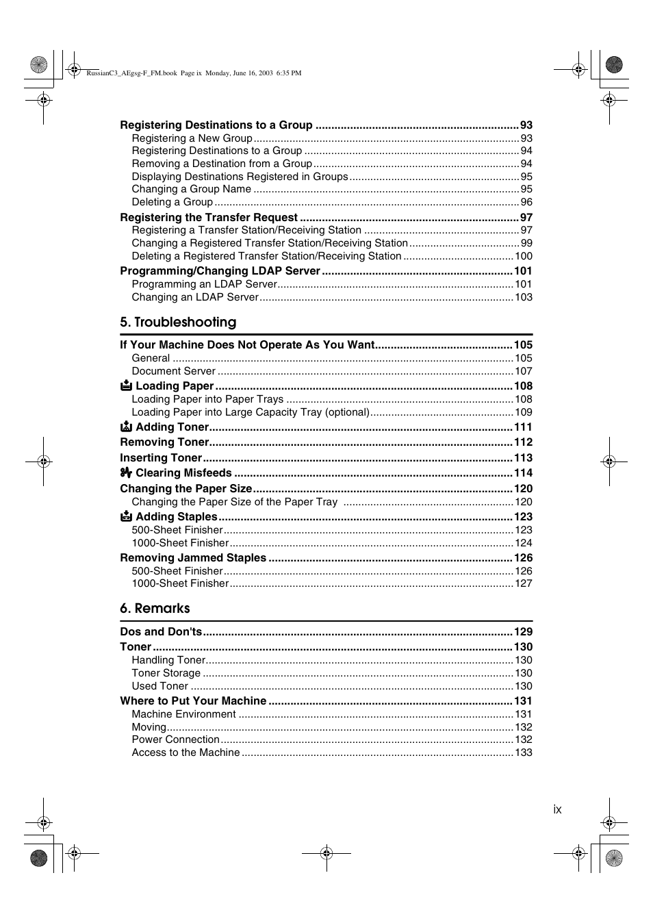 Ricoh Aficio LD122 User Manual | Page 11 / 184