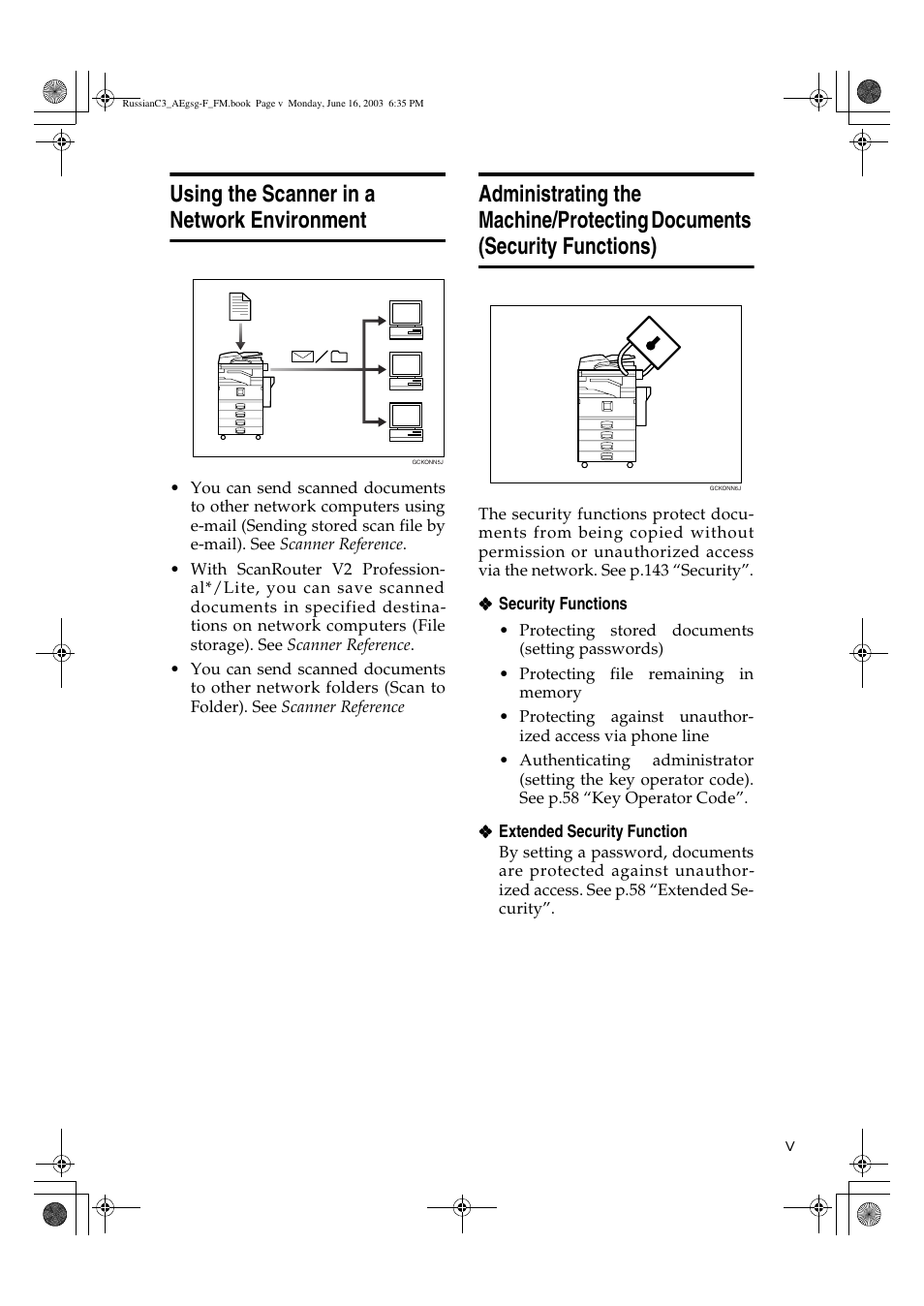 Using the scanner in a network environment | Ricoh Aficio LD122 User Manual | Page 7 / 184