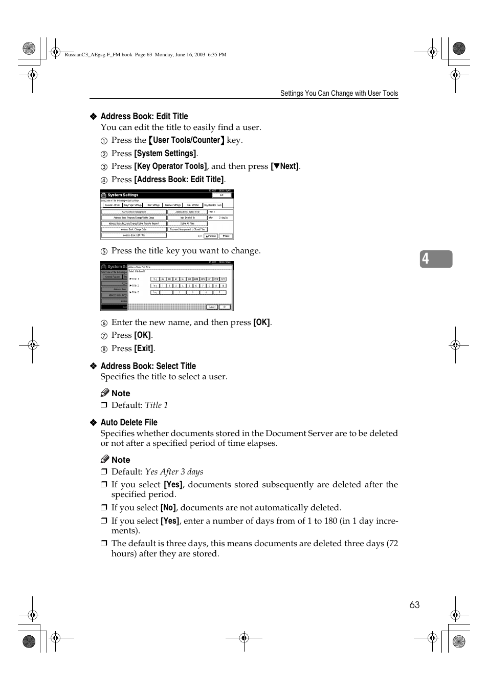 Ricoh Aficio LD122 User Manual | Page 75 / 184