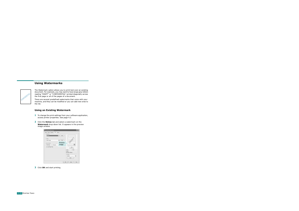 Using watermarks, Using an existing watermark | Ricoh AC122 User Manual | Page 107 / 278