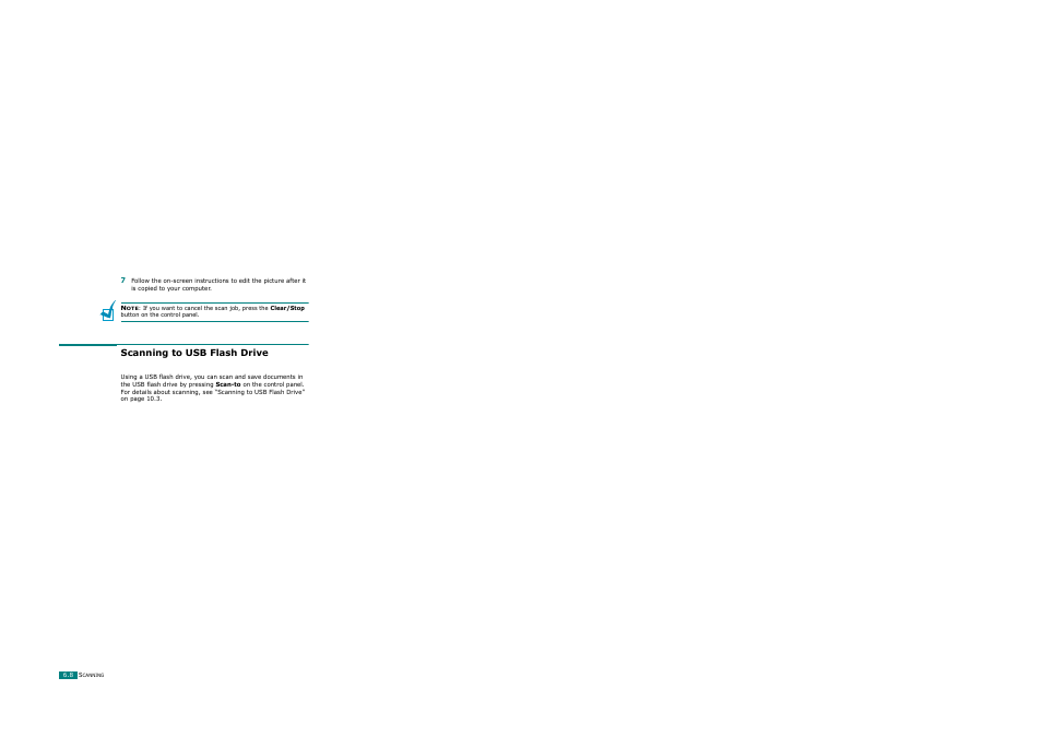 Scanning to usb flash drive | Ricoh AC122 User Manual | Page 137 / 278