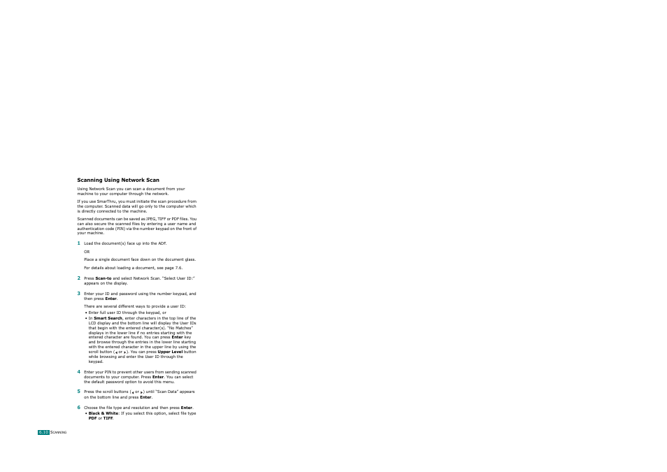 Scanning using network scan | Ricoh AC122 User Manual | Page 139 / 278