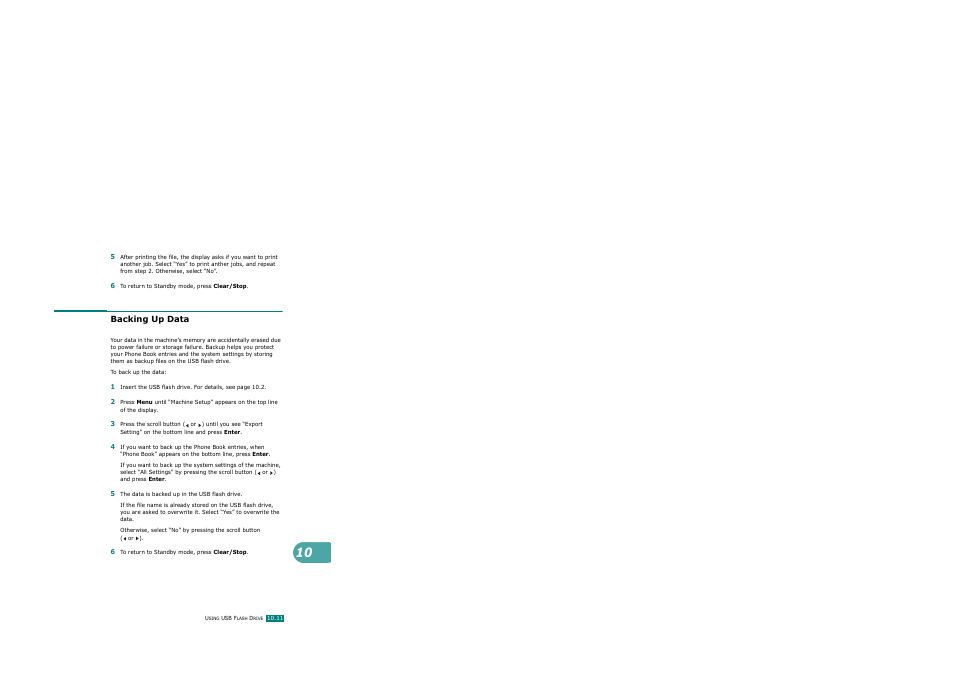 Backing up data | Ricoh AC122 User Manual | Page 244 / 278