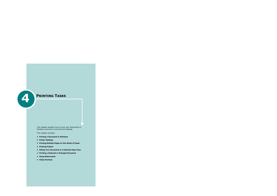 4 printing tasks, Chapter 4 | Ricoh AC122 User Manual | Page 90 / 278