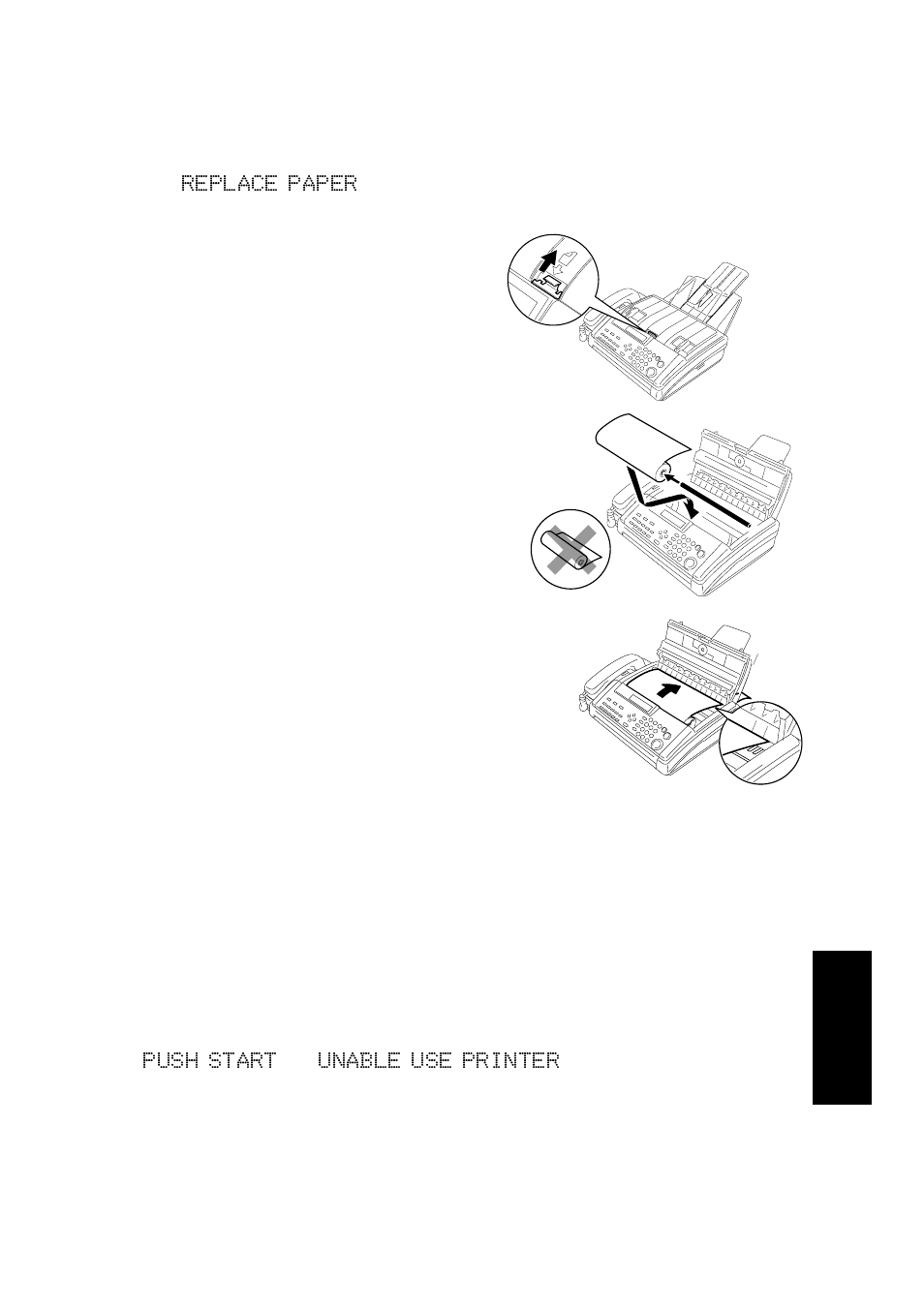 Replacing paper, Paper cycling, Procedure | Ricoh 170 / 180 User Manual | Page 104 / 147