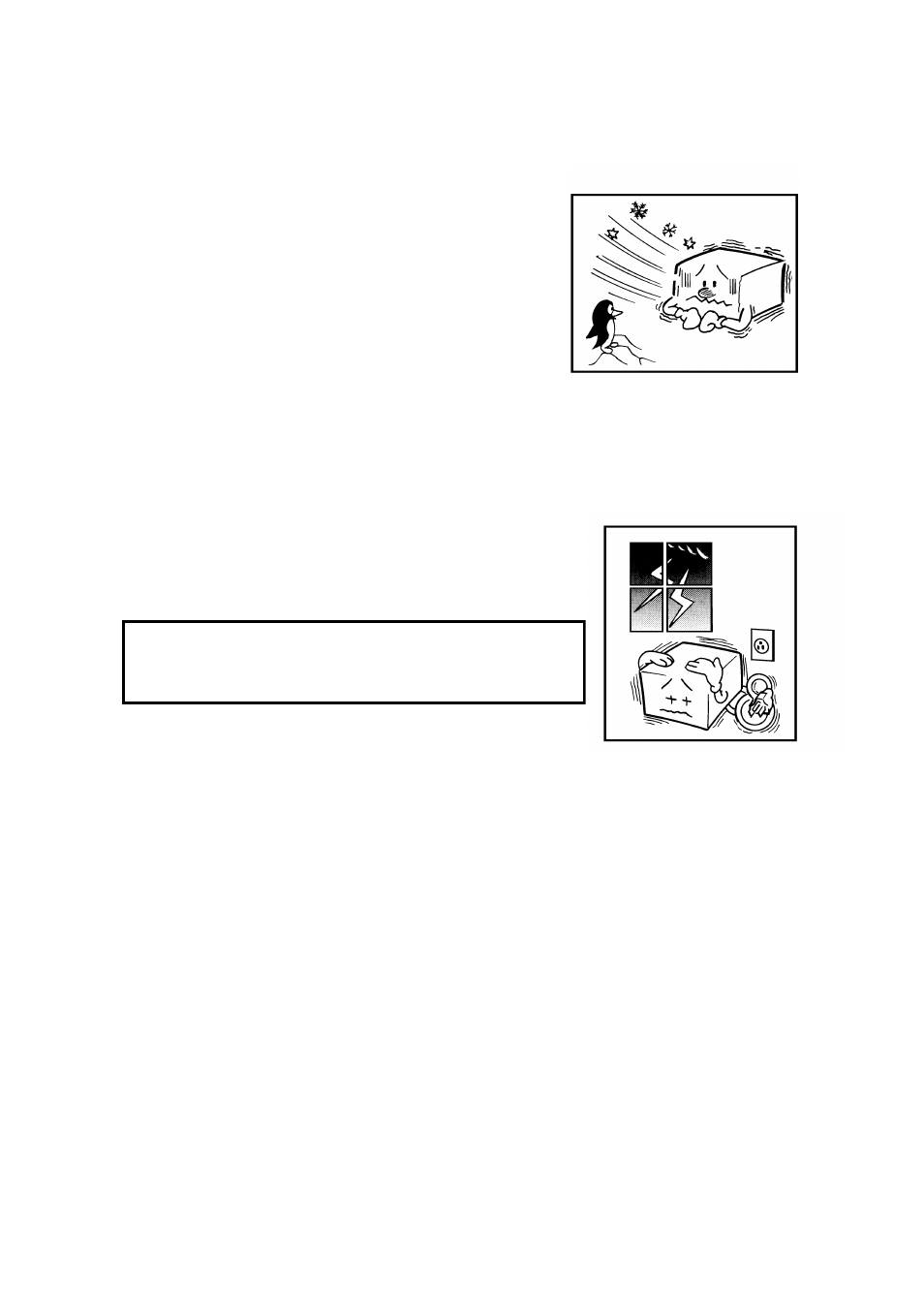 Cold weather power-up, Thunderstorms, Precautions when installing and using the handset | Ricoh 170 / 180 User Manual | Page 19 / 147