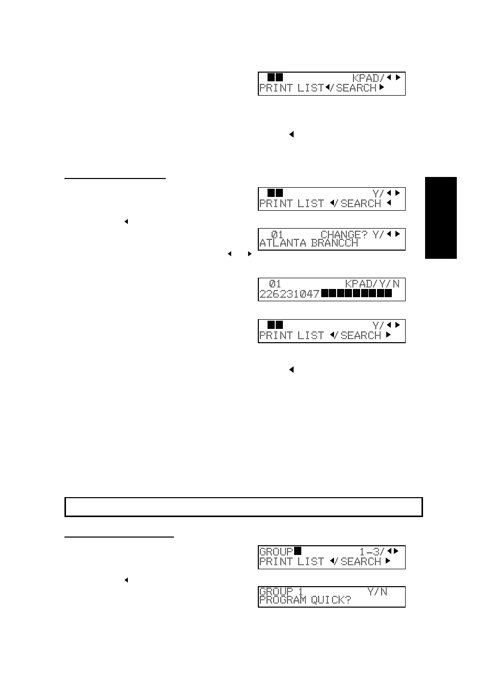 Erasing a speed dial, Programming groups (type i only), Programming a group | Ricoh 170 / 180 User Manual | Page 42 / 147
