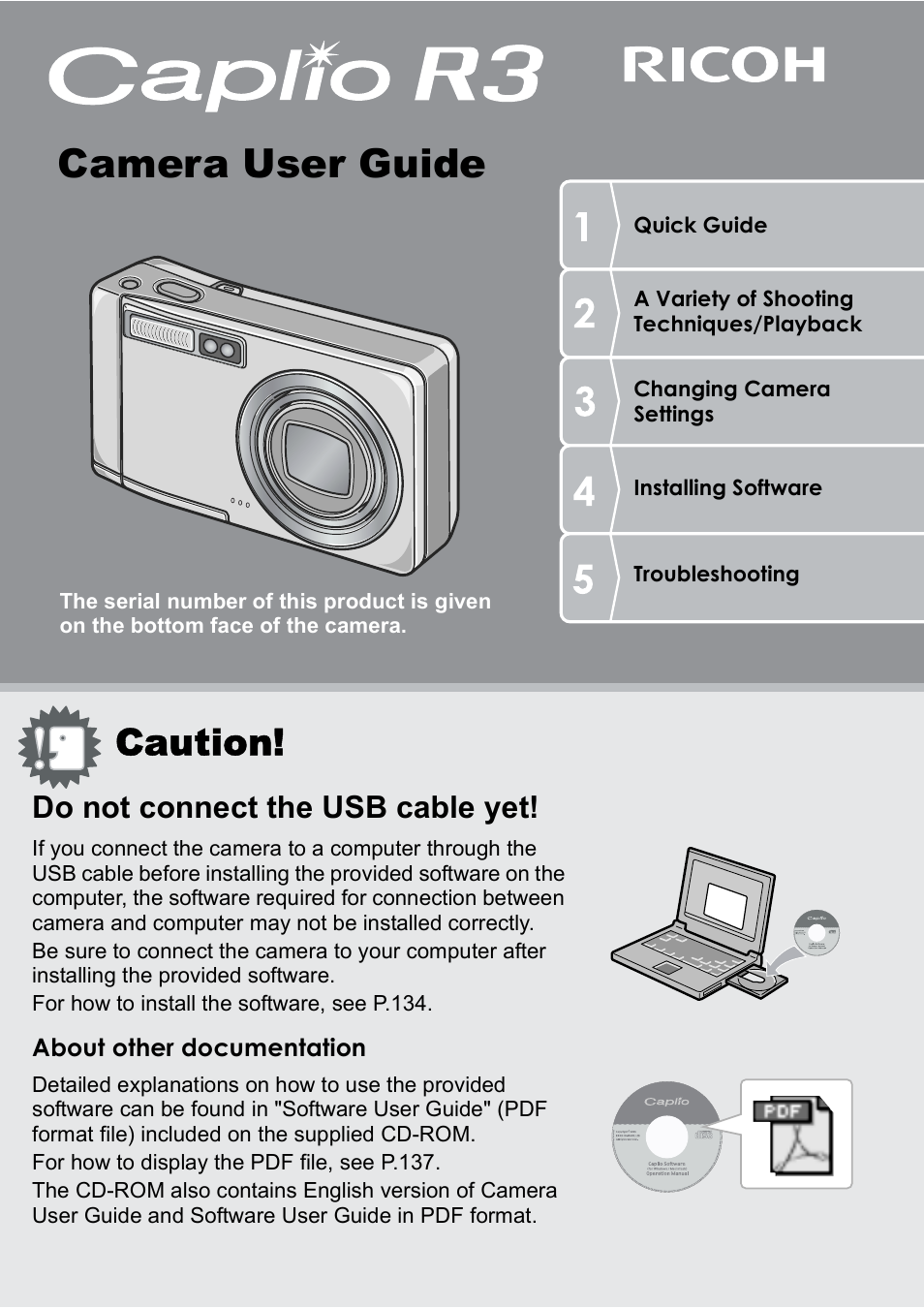 Ricoh Caplio R 3 User Manual | 184 pages