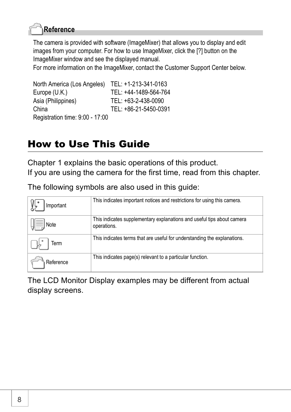 How to use this guide | Ricoh Caplio R 3 User Manual | Page 10 / 184