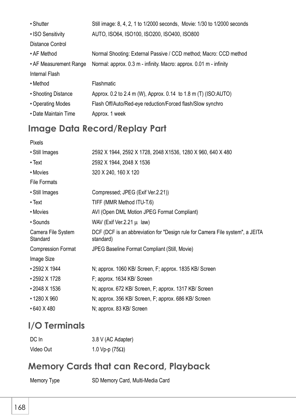 Ricoh Caplio R 3 User Manual | Page 170 / 184