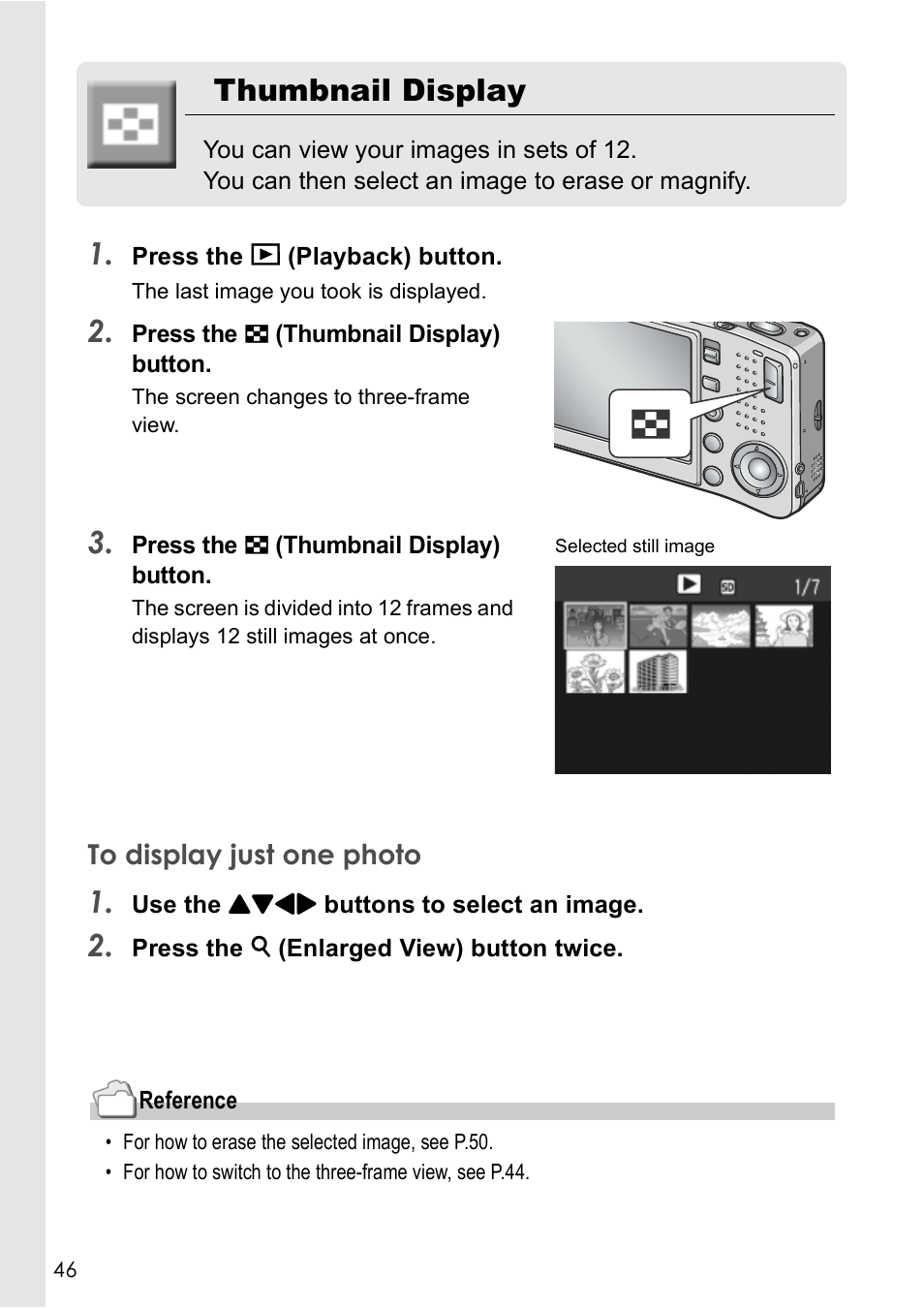 Thumbnail display | Ricoh Caplio R 3 User Manual | Page 48 / 184