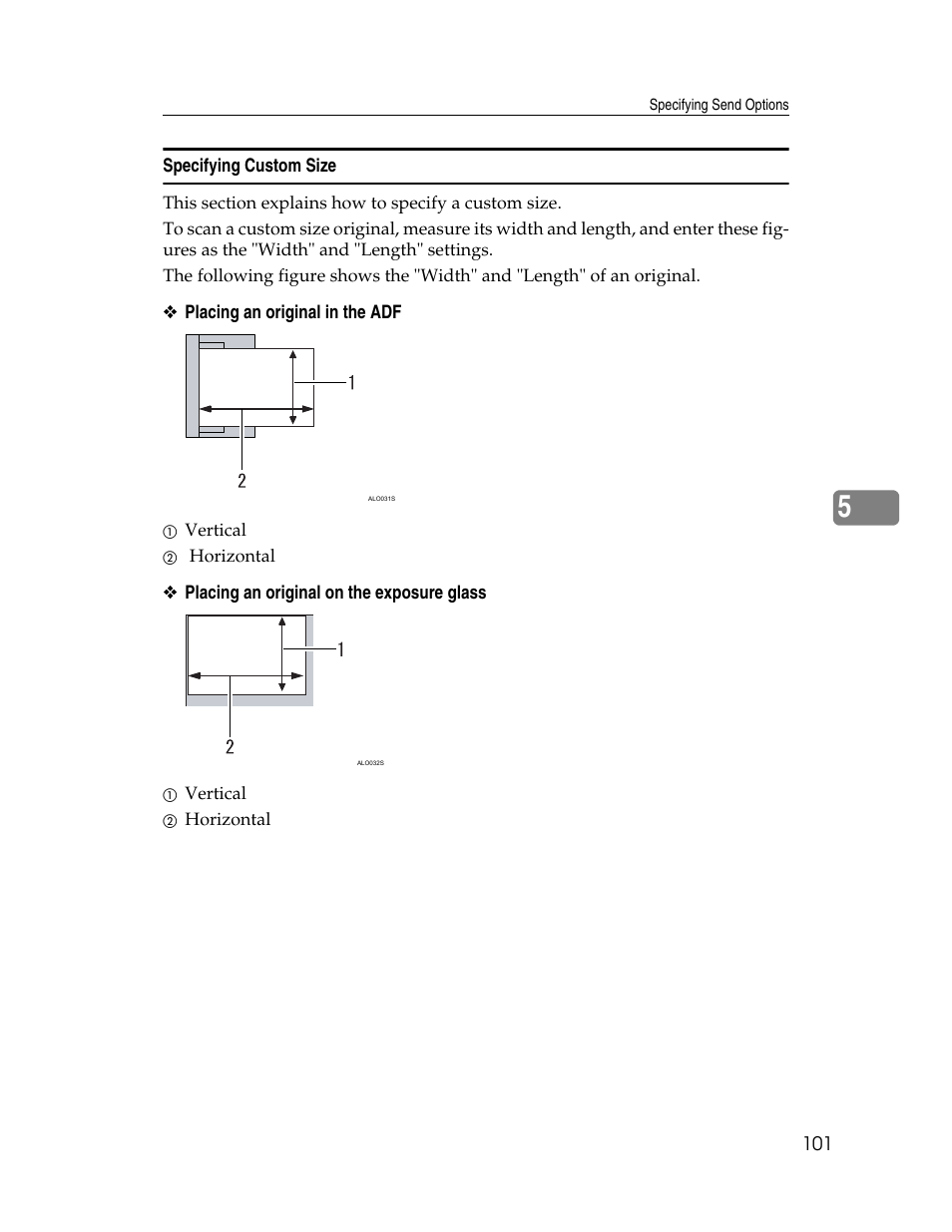 Specifying custom size | Ricoh H5676 User Manual | Page 109 / 144