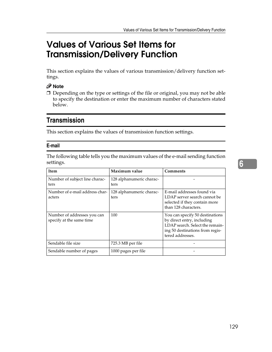 Transmission, E-mail | Ricoh H5676 User Manual | Page 137 / 144