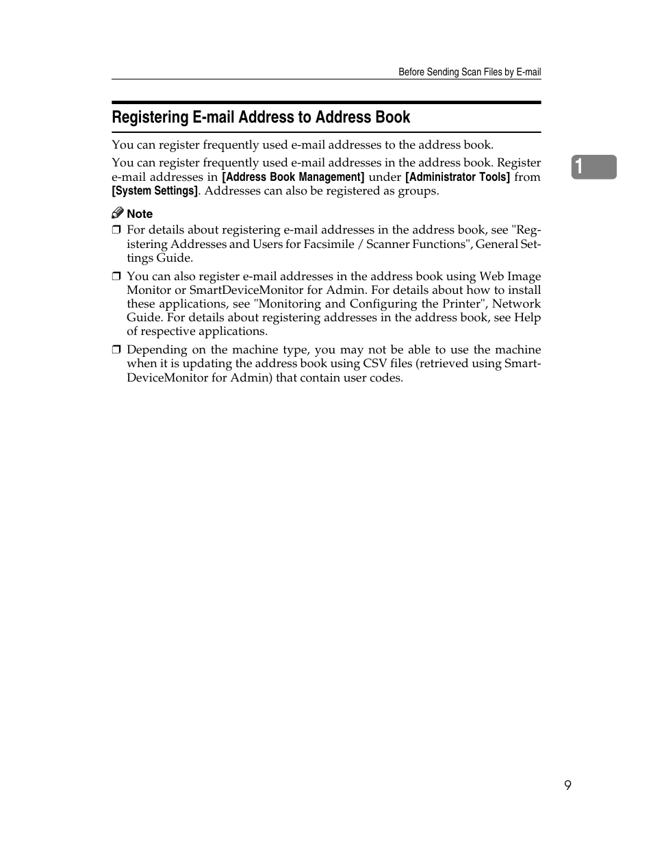 Registering e-mail address to address book | Ricoh H5676 User Manual | Page 17 / 144