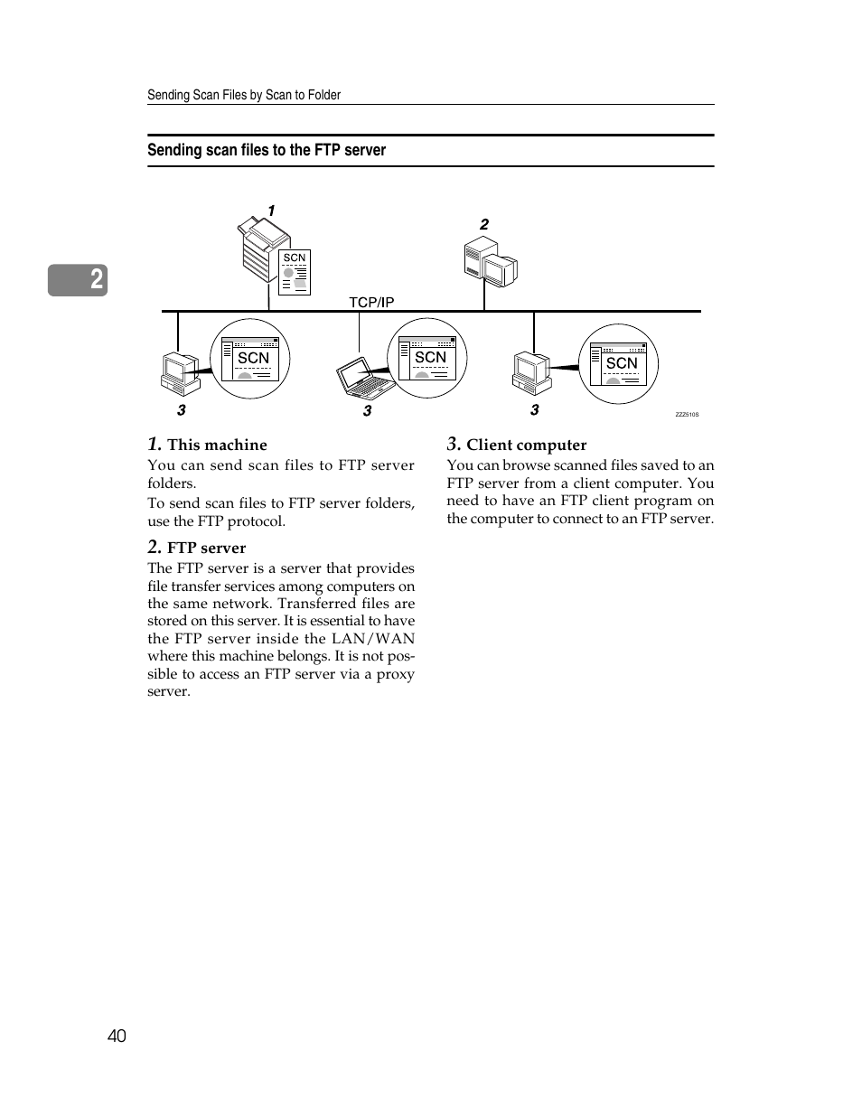 Sending scan files to the ftp server | Ricoh H5676 User Manual | Page 48 / 144