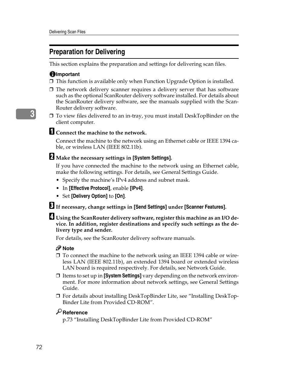 Preparation for delivering | Ricoh H5676 User Manual | Page 80 / 144