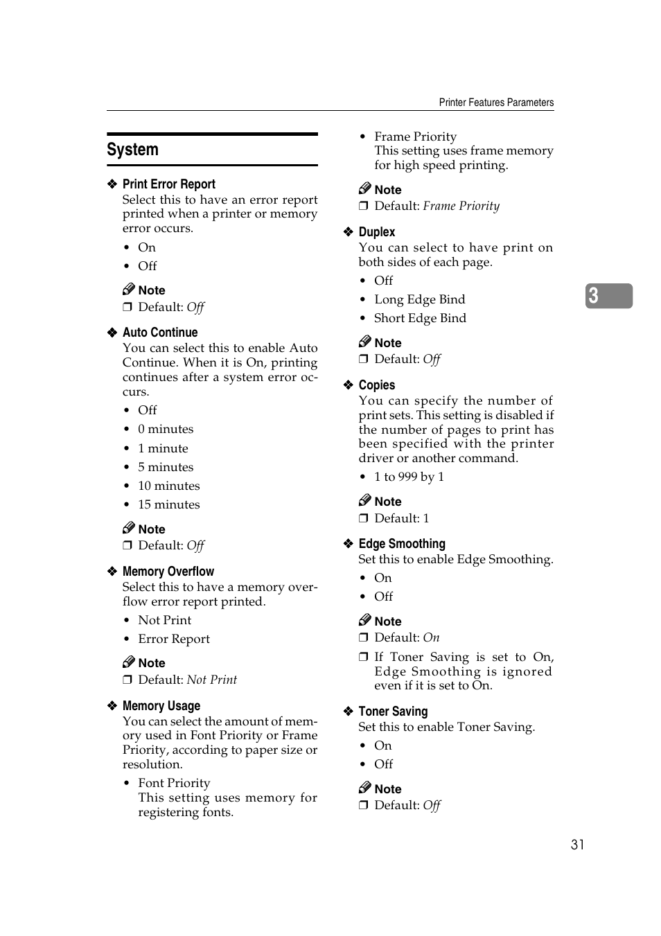 System, Ee p.31 “system, P.31 “system | Ricoh Type 2018 User Manual | Page 37 / 54