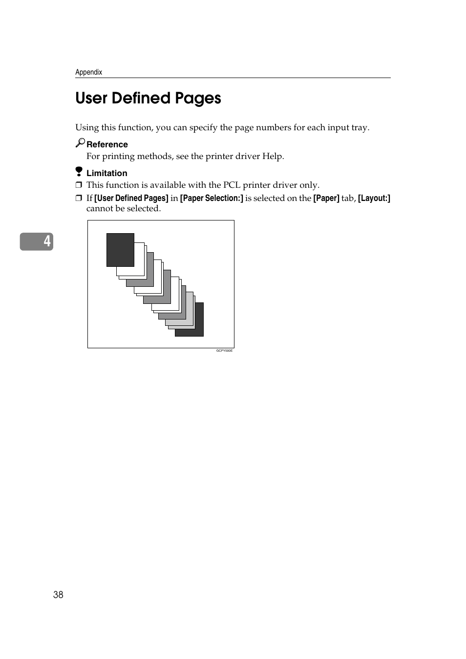 4user defined pages | Ricoh Type 2018 User Manual | Page 44 / 54