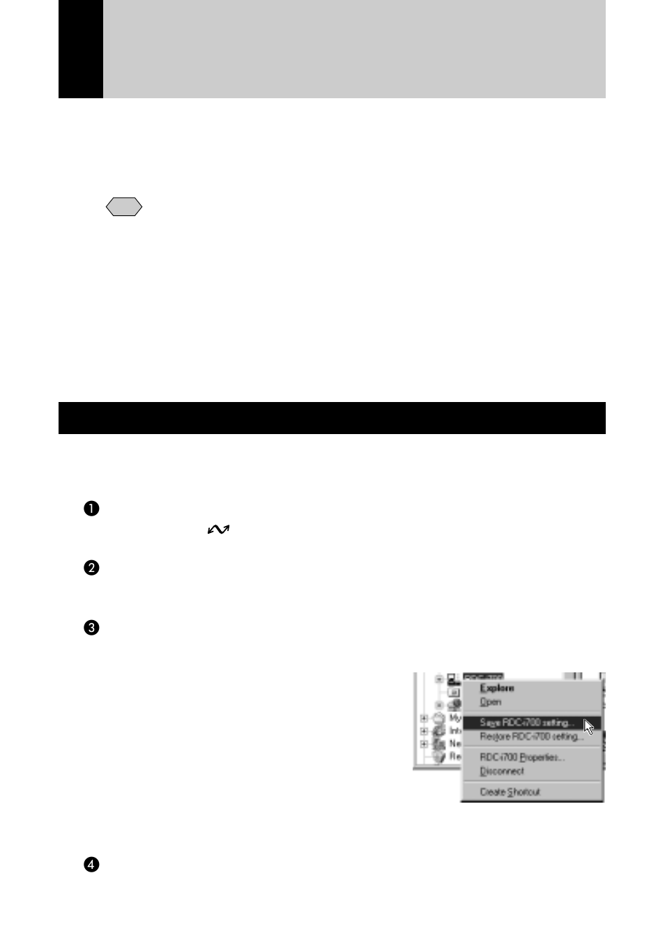 Making a backup file of the camera settings, Making a backup file, For windows | Ricoh RDC-i700 User Manual | Page 136 / 186