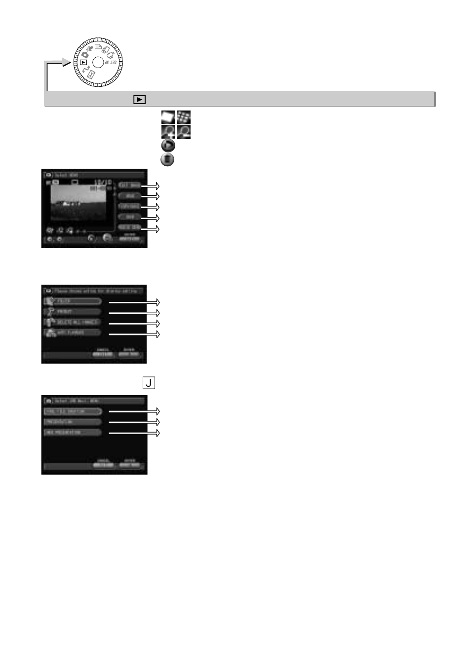 Menu button, Edit mode → ô button, Play mode ( ) | Ricoh RDC-i700 User Manual | Page 180 / 186
