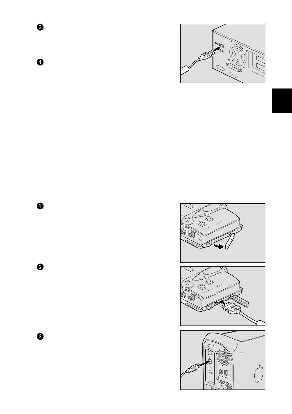 Connecting the camera by usb cable (for macintosh) | Ricoh RDC-i700 User Manual | Page 23 / 186