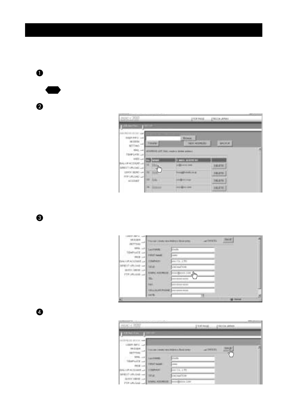 Editing an address | Ricoh RDC-i700 User Manual | Page 66 / 186