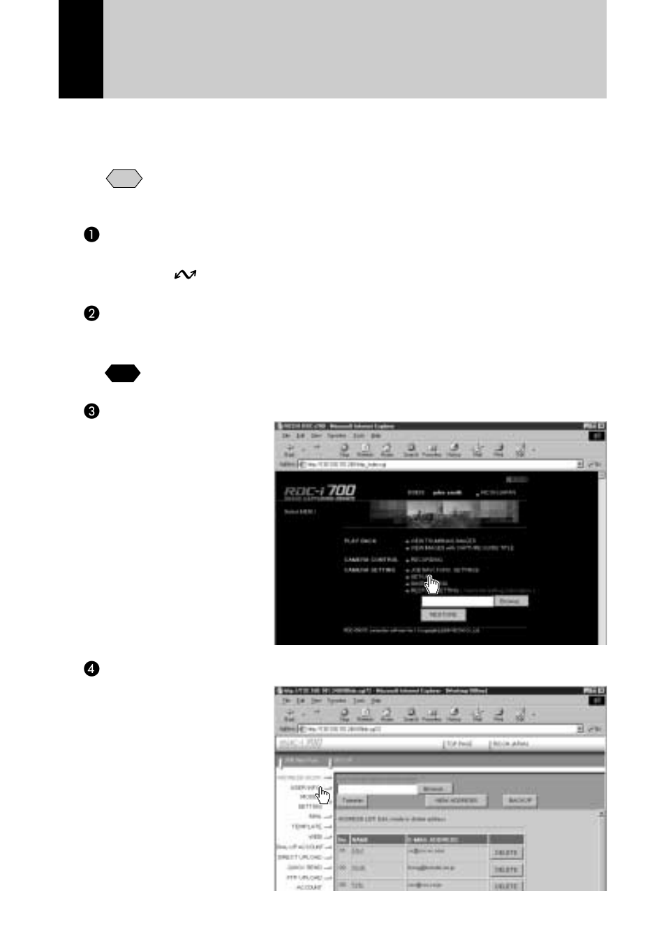 User information settings | Ricoh RDC-i700 User Manual | Page 70 / 186