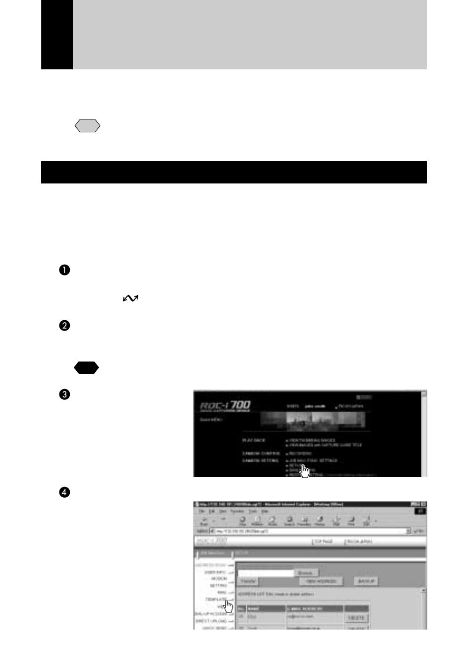 Template settings, Displaying the templates | Ricoh RDC-i700 User Manual | Page 76 / 186