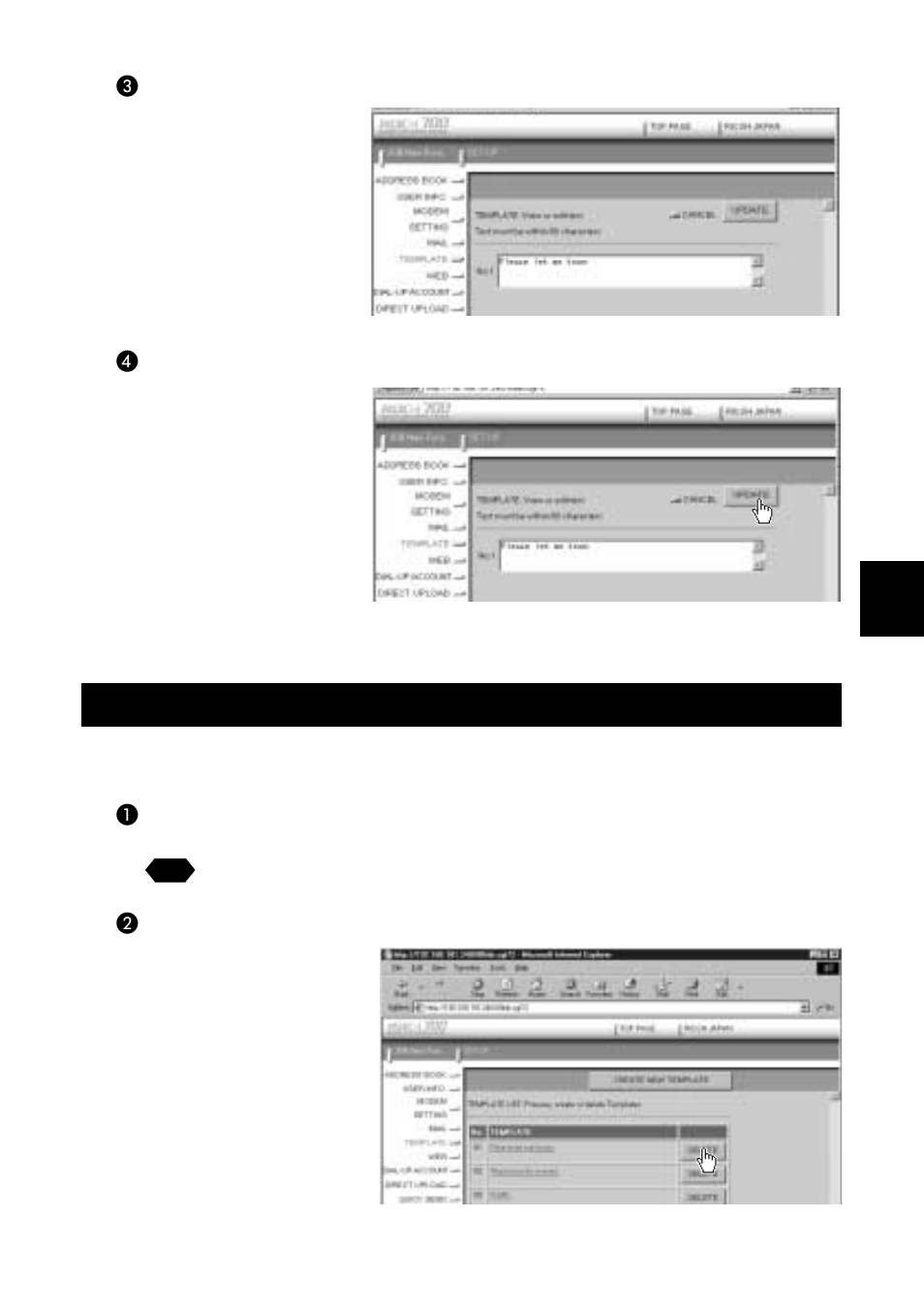 Deleting a template | Ricoh RDC-i700 User Manual | Page 79 / 186