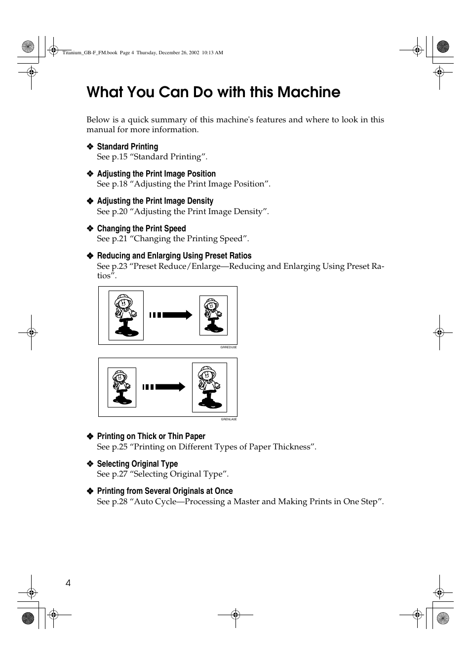 What you can do with this machine | Ricoh PRIPORT JP730 User Manual | Page 10 / 171