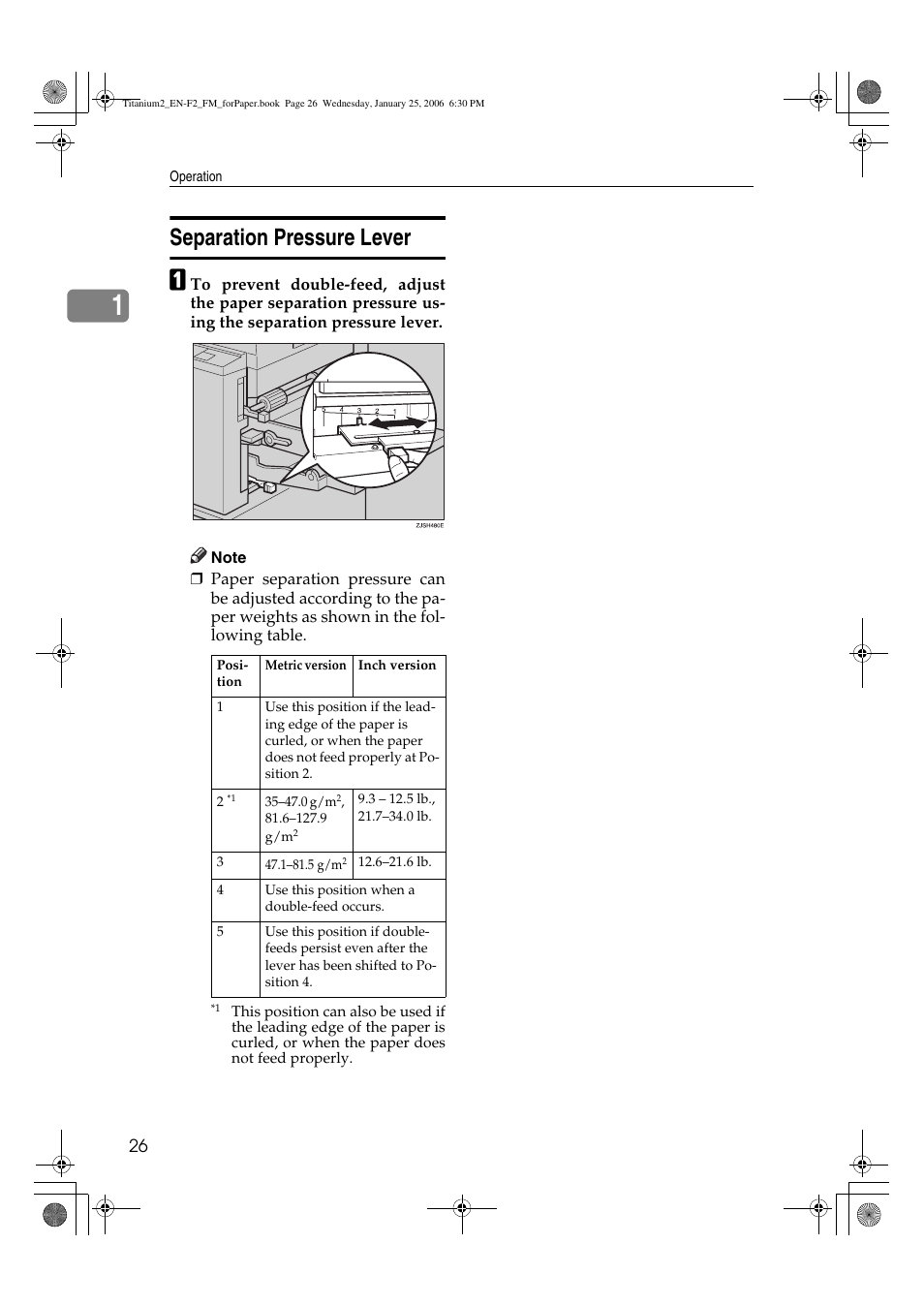 Separation pressure lever | Ricoh PRIPORT JP730 User Manual | Page 114 / 171