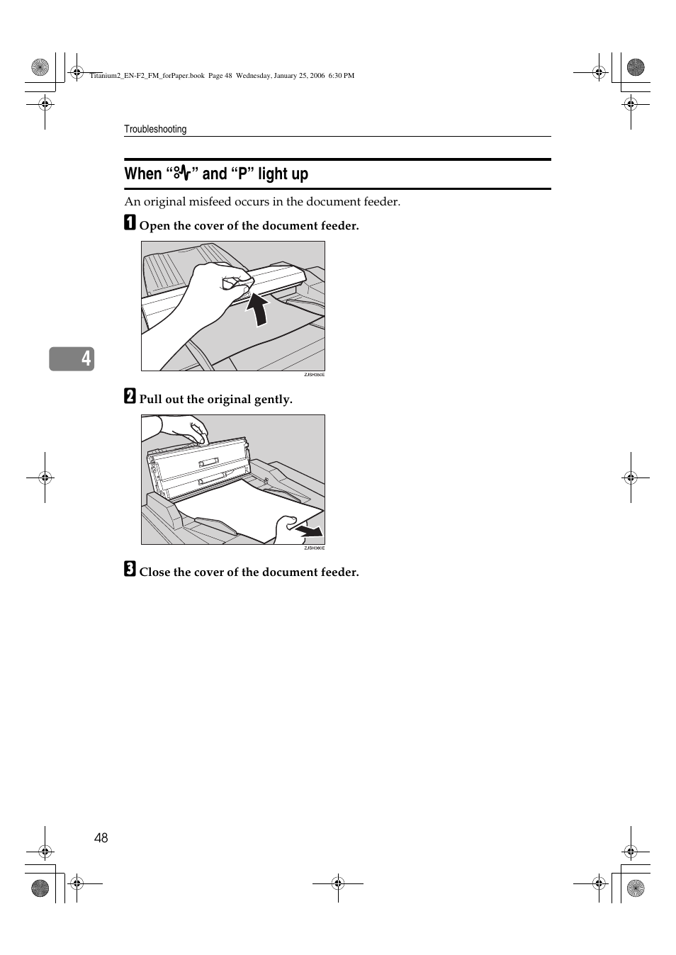 When the “p” light up | Ricoh PRIPORT JP730 User Manual | Page 136 / 171