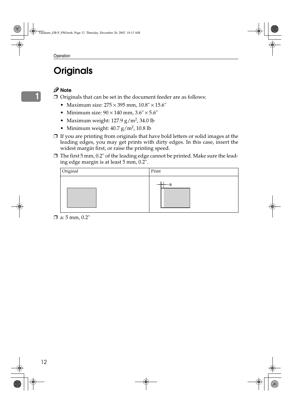 Originals, 1originals | Ricoh PRIPORT JP730 User Manual | Page 18 / 171