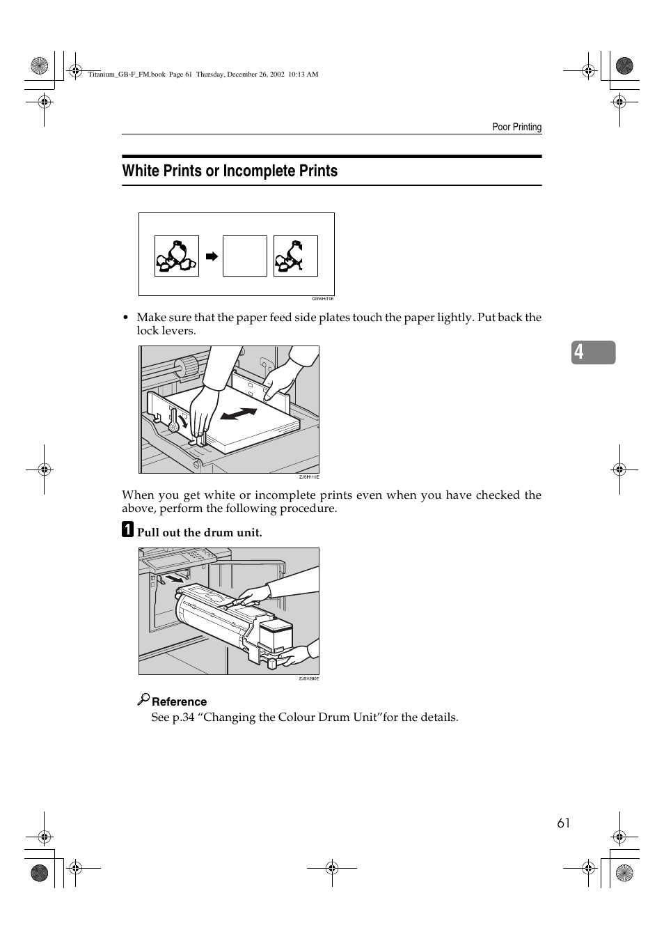 White prints or incomplete prints | Ricoh PRIPORT JP730 User Manual | Page 67 / 171