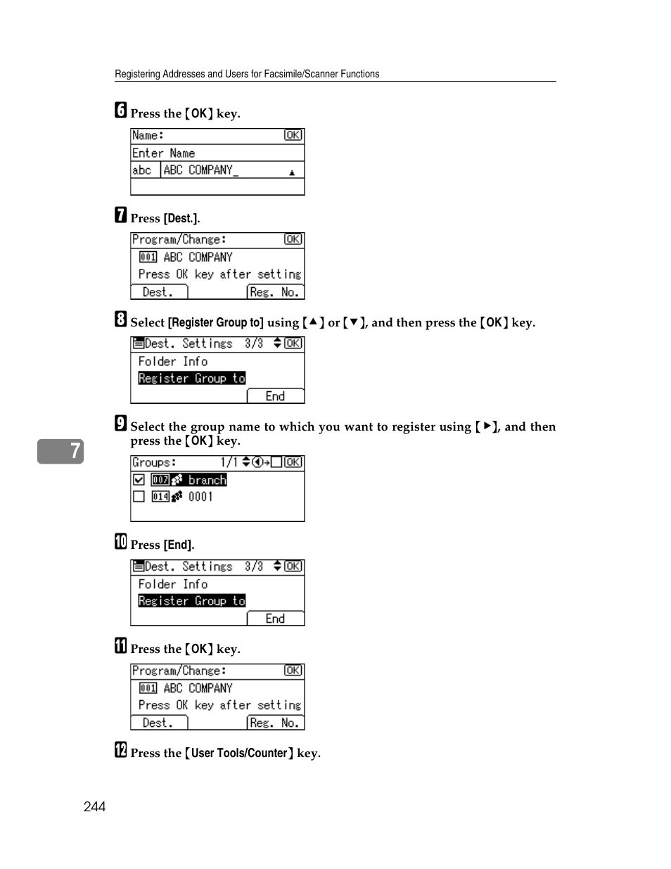 Ricoh Aficio ISC 615G User Manual | Page 252 / 318