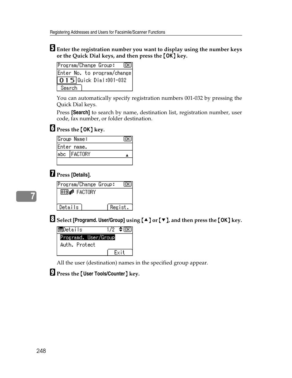 Ricoh Aficio ISC 615G User Manual | Page 256 / 318
