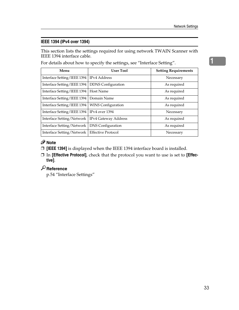 Ieee 1394 (ipv4 over 1394) | Ricoh Aficio ISC 615G User Manual | Page 41 / 318