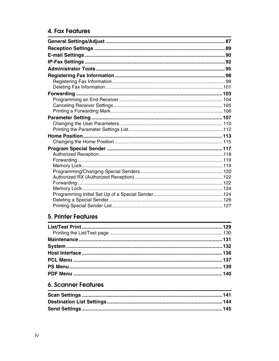 Ricoh Aficio ISC 615G User Manual | Page 6 / 318