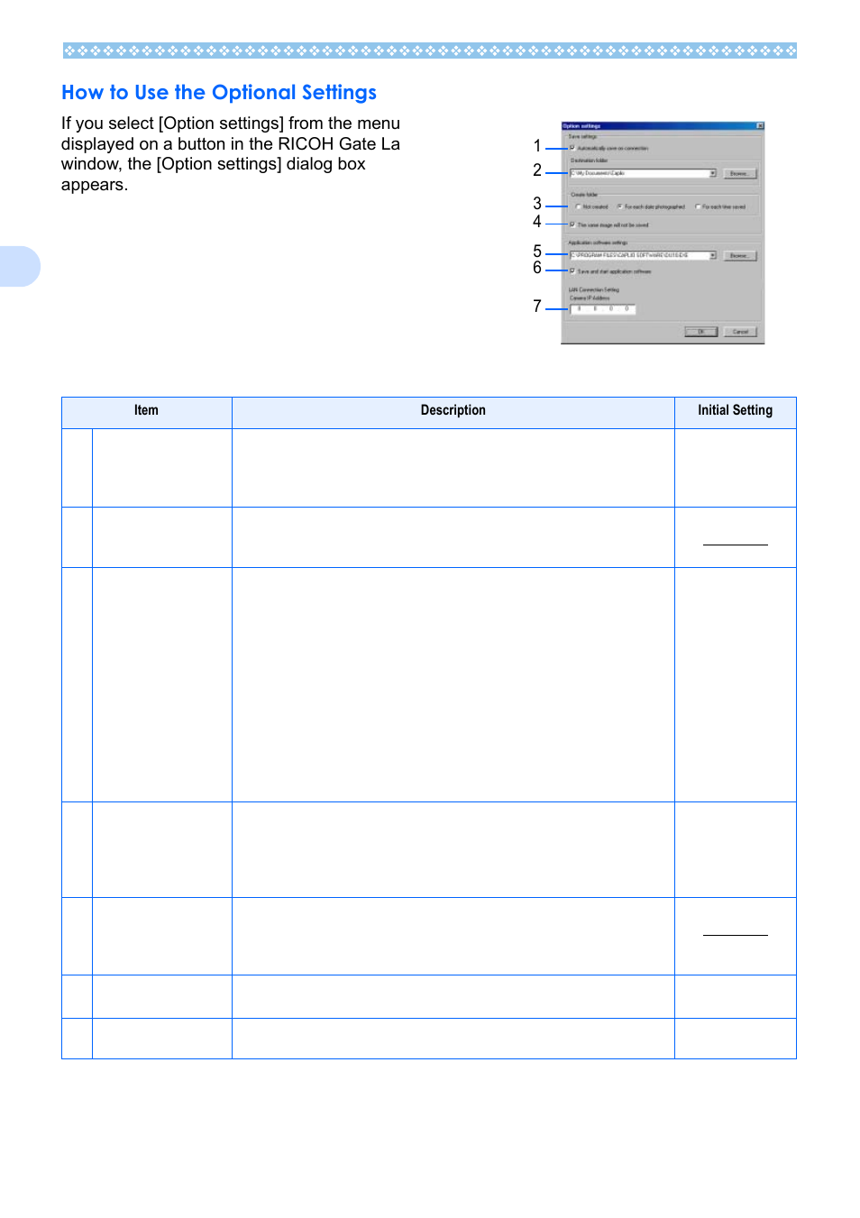 How to use the optional settings, P.128 | Ricoh Caplio RX User Manual | Page 128 / 183