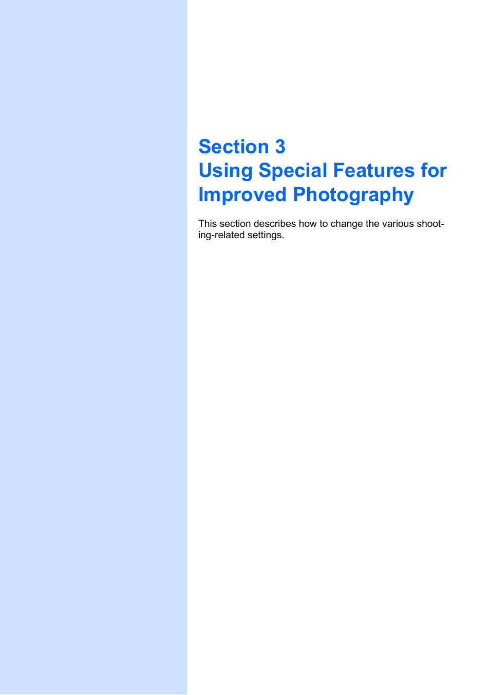 Section 3 using special features for im, Proved photography | Ricoh Caplio RX User Manual | Page 49 / 183