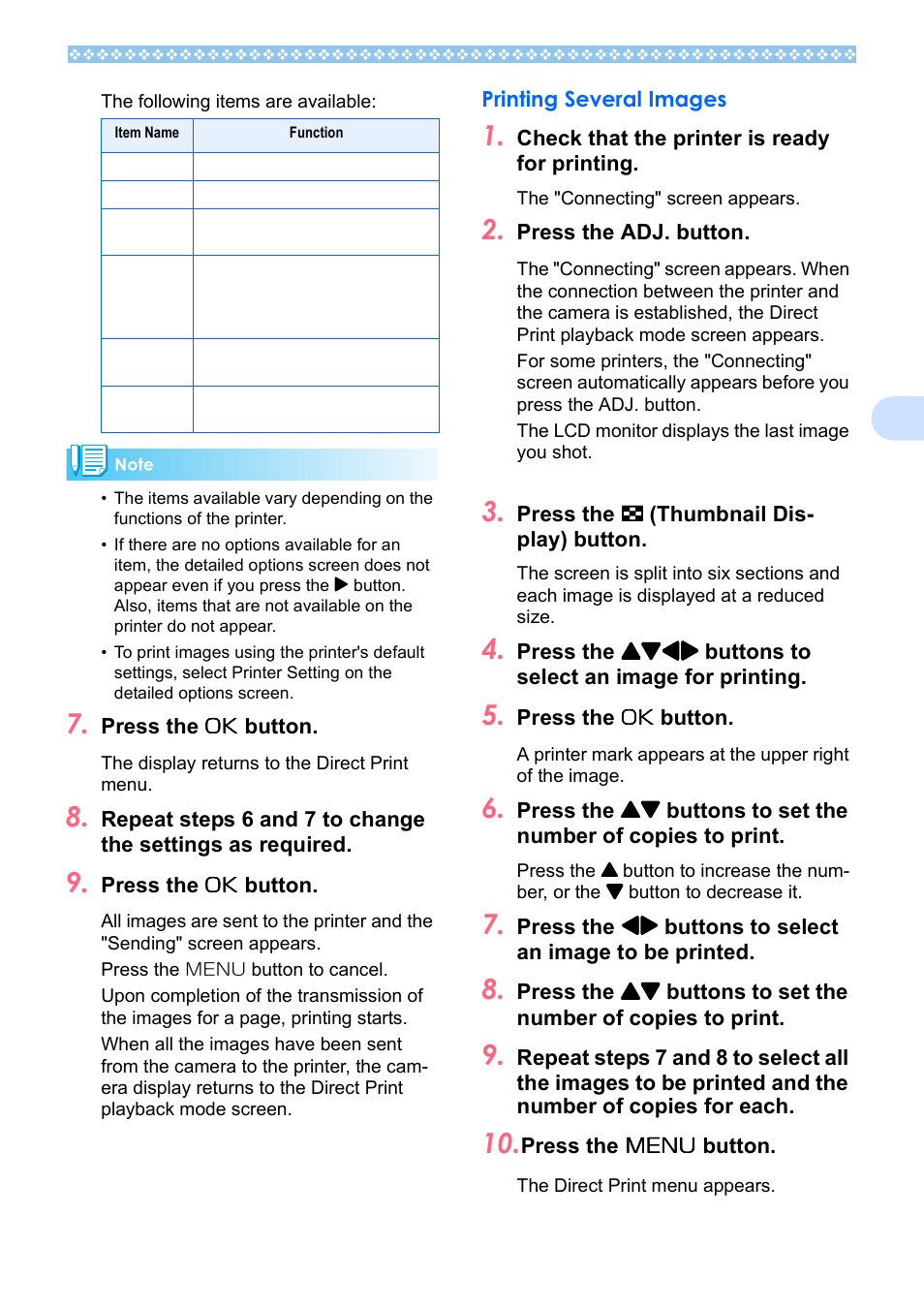 Printing several images | Ricoh Caplio RX User Manual | Page 93 / 183