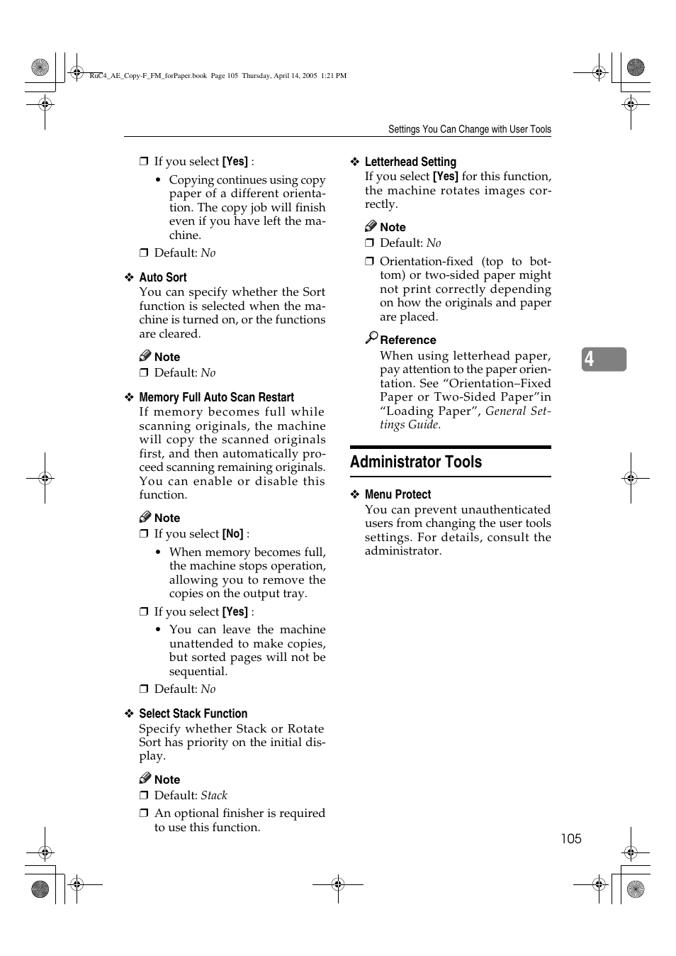 Administrator tools | Ricoh Aficio 3025 User Manual | Page 115 / 136