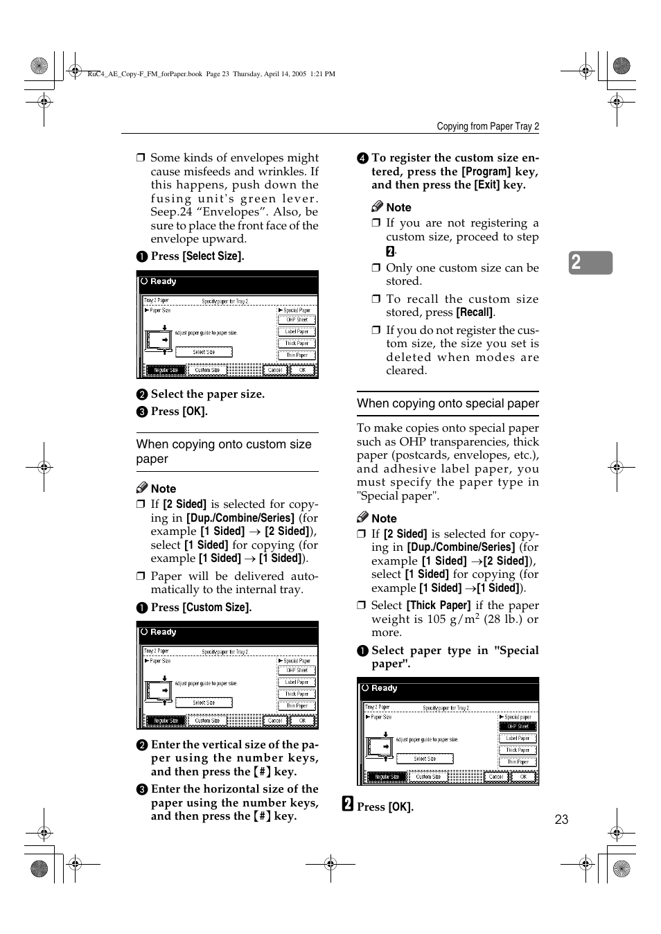 Ricoh Aficio 3025 User Manual | Page 33 / 136