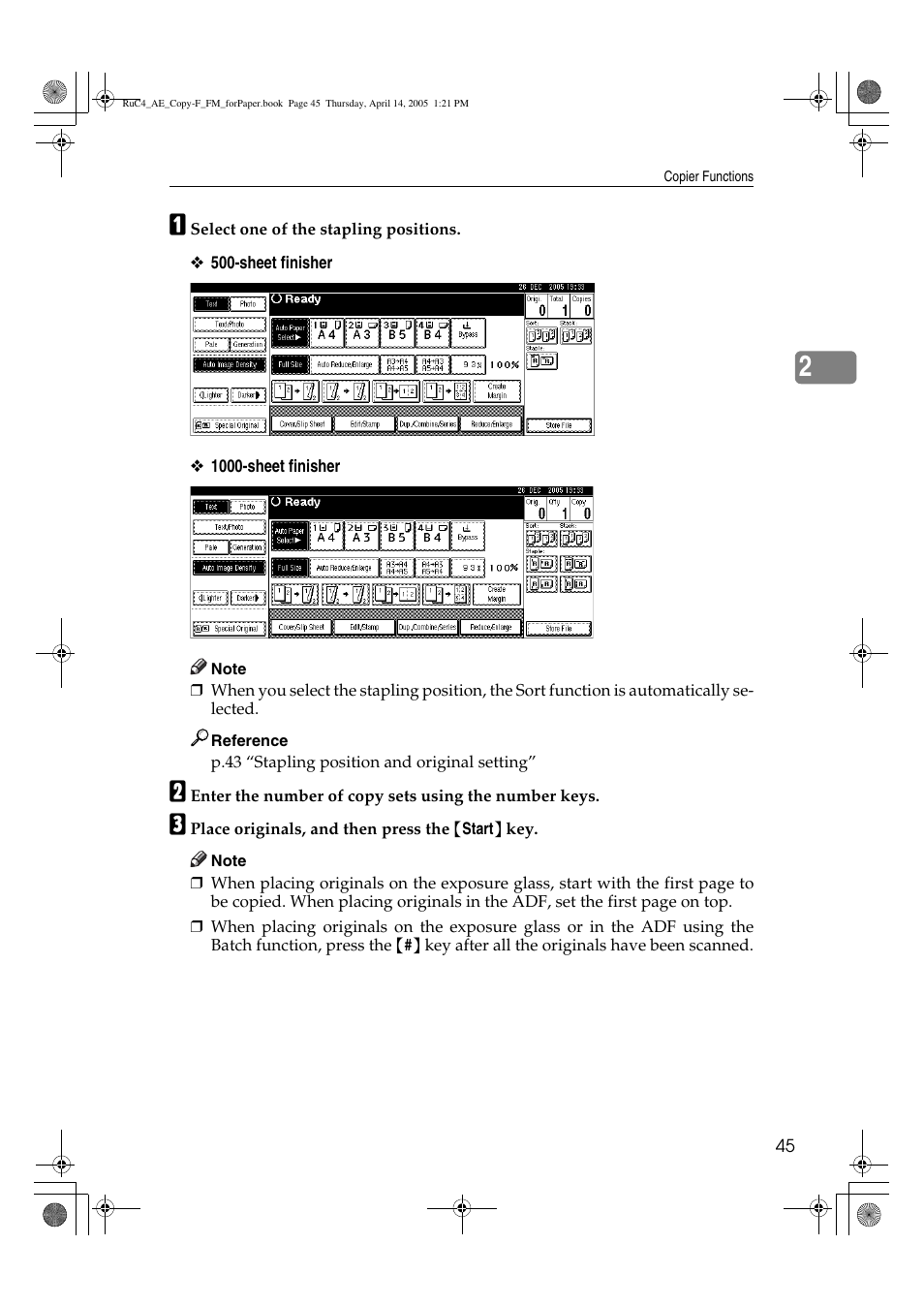 Ricoh Aficio 3025 User Manual | Page 55 / 136